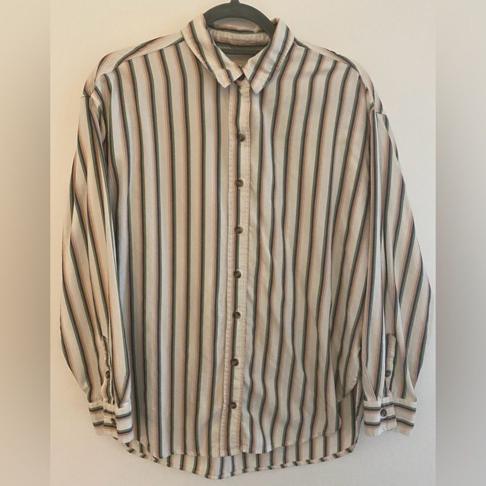 Universal Thread Striped Button Down Men's Shirt Sz Small